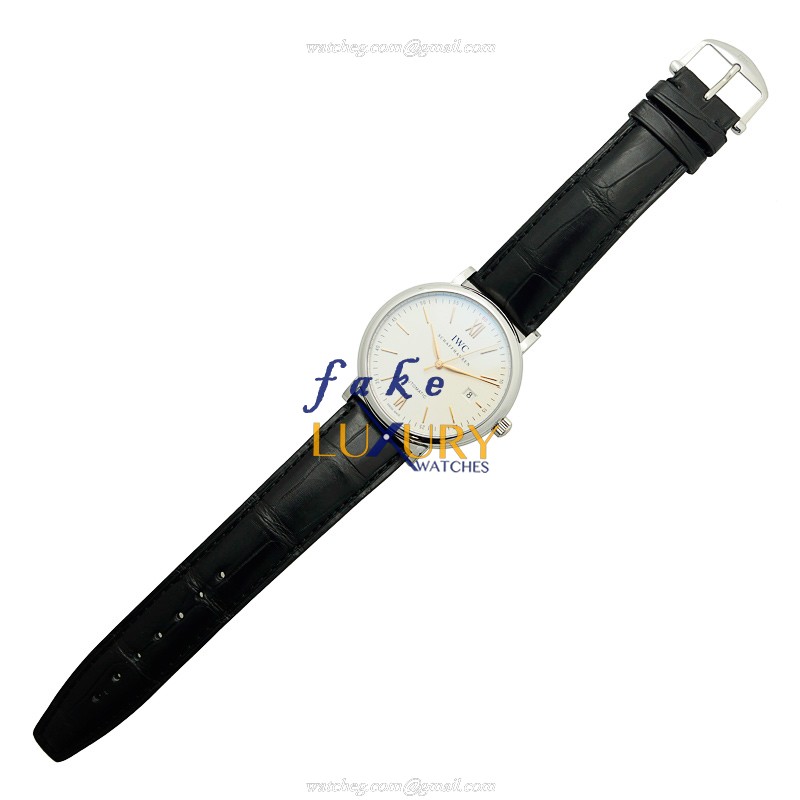 IWC Portofino IW356517 Automatic Stainless Steel White Dial Replica Watch - Image 2