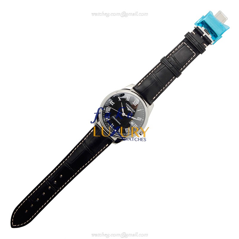 Longines L2.893.4.51.7 Replica Automatic Watch, Stainless Steel Case, Black Dial - Image 2