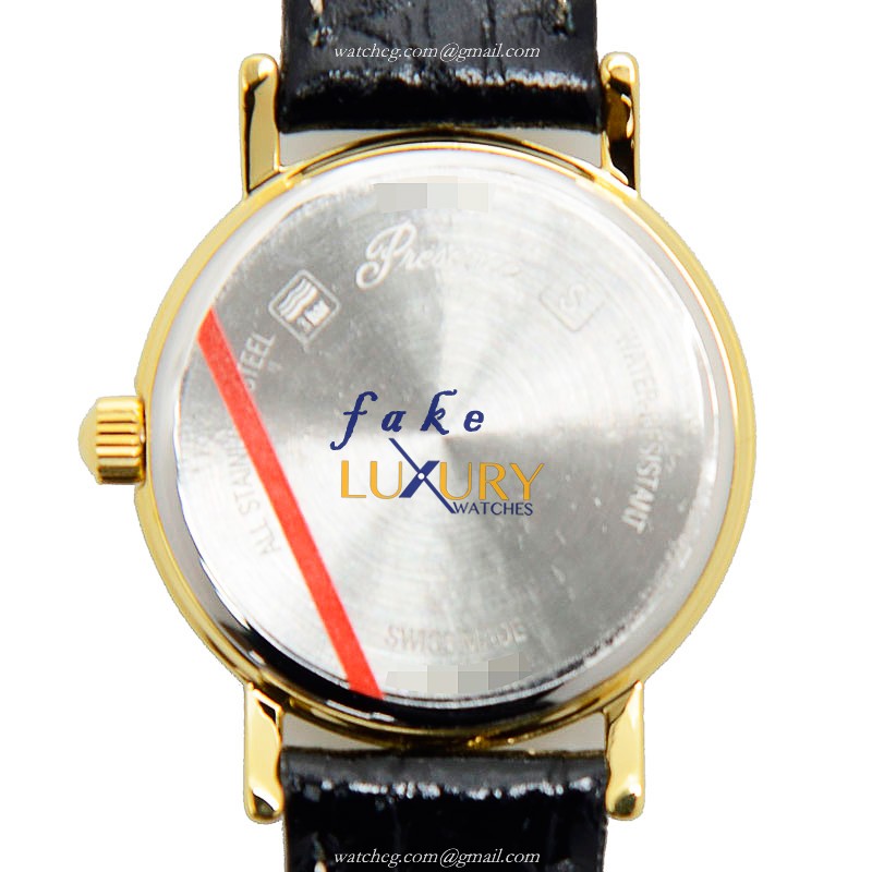 Longines L4.220.2.12.2 Presence Replica Watch - Quartz - Gold-Plated Steel Case - White Dial - Image 3