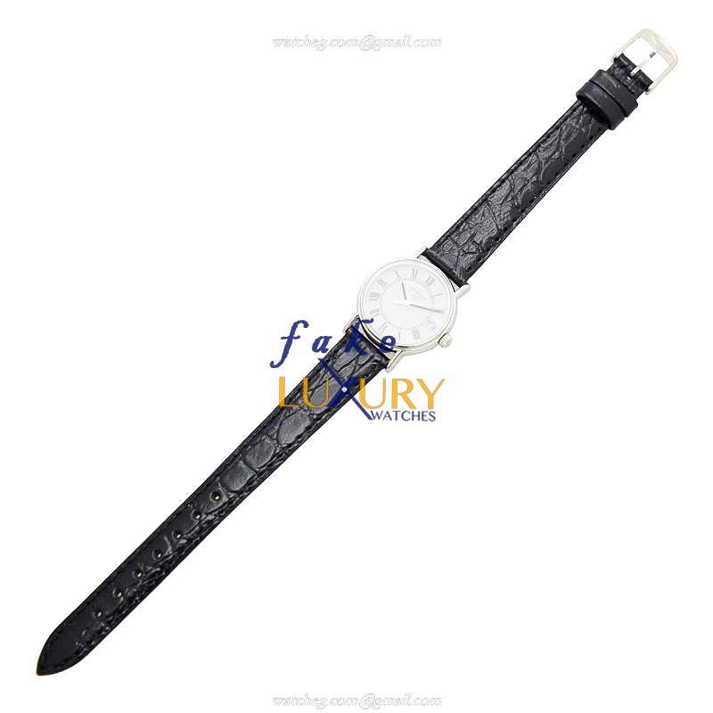 Longines L4.220.4.11.2 Replica Watch, Quartz, Stainless Steel Case, White Dial, Leather Strap - Image 2