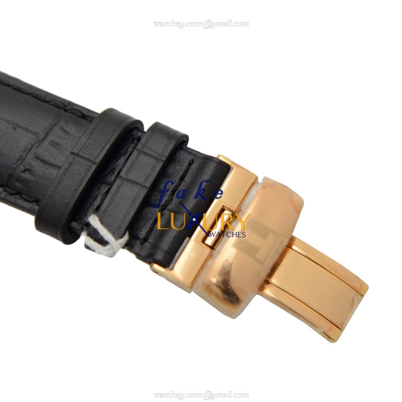Tissot T006.408.36.057.00 Replica Watch, Automatic, Black Dial, Gold-Plated & Steel Case, Leather - Image 4