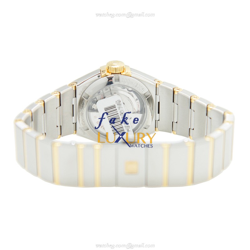 Omega 123.25.27.20.55.007 CONSTELLATION | Automatic | 18kt Gold Diamond Steel | White Dial Silver - Image 4