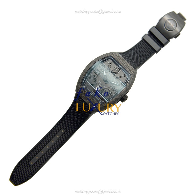 Franck Muller V 45 SC DT CB.NR Vanguard Auto Stainless Steel Case Black Dial Replica Watch, Auto - Image 2
