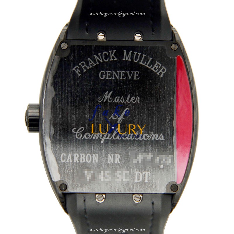 Franck Muller V 45 SC DT CB.NR Vanguard Auto Stainless Steel Case Black Dial Replica Watch, Auto - Image 3