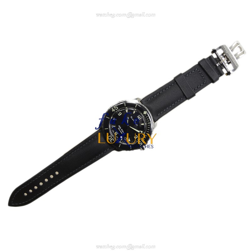 Blancpain 5015-1130-52B Fifty Fathoms Automatic Black Dial Steel Replica Watch - Image 2