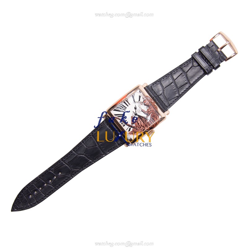 6000 H SC TIG 2 5N - Franck Muller Master Square Replica Watch - Automatic Silver Dial - Image 2