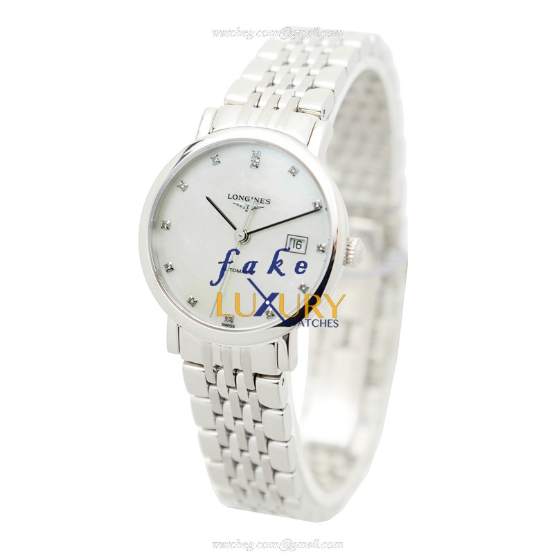 Longines L4.310.4.87.6 Replica Watch, Silver Mother of Pearl Dial, 29mm Steel Case, Automatic - Image 3