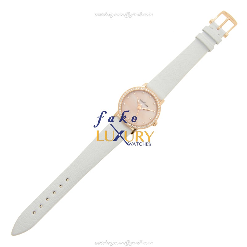 6102-2954C-95A - Blancpain Replica Watch Women Automatic 18kt Rose Gold Diamonds Pink Dial - Image 2
