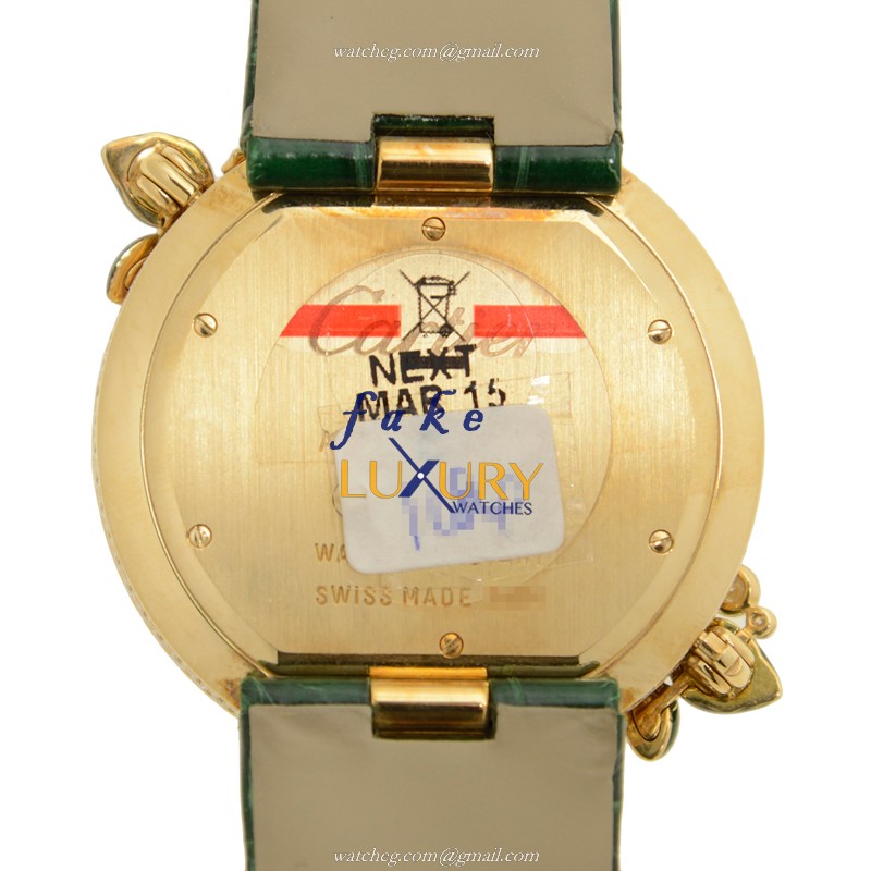 HPI00714-Cartier-BESTIAIRE-Quartz-18kt-Gold-Diamond-Steel-Replica-Watch - Image 3