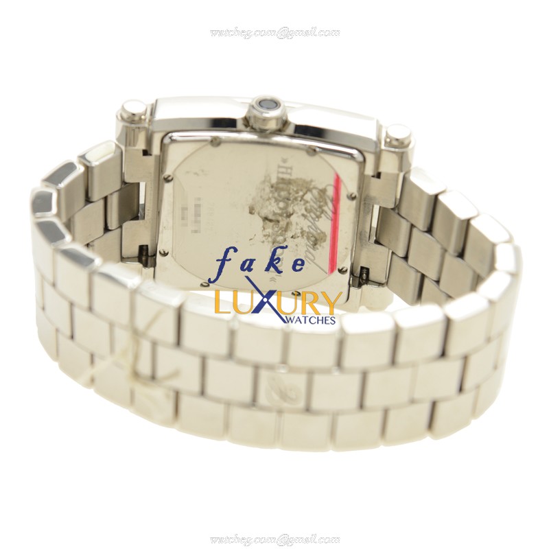 Chopard 288467-3001 Happy Sport Quartz Steel Case Replica Watch, White Dial, Silver Strap - Image 4
