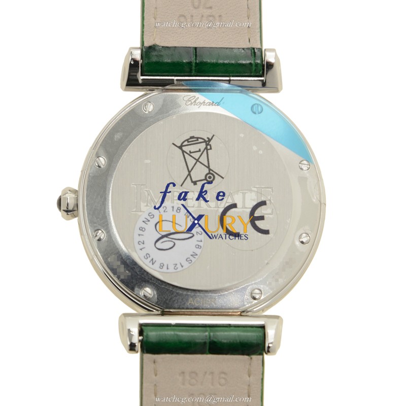 Chopard 388532-6006 IMPERIALE Quartz Replica Watch, Green Dial, Alligator Strap - Image 3
