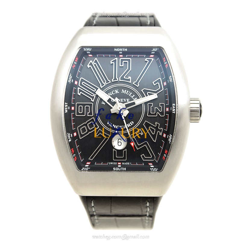 Franck Muller V 45 SC DT AC.BR.NR Vanguard Replica Watch, Black Dial, Steel Case, Automatic - Image 2