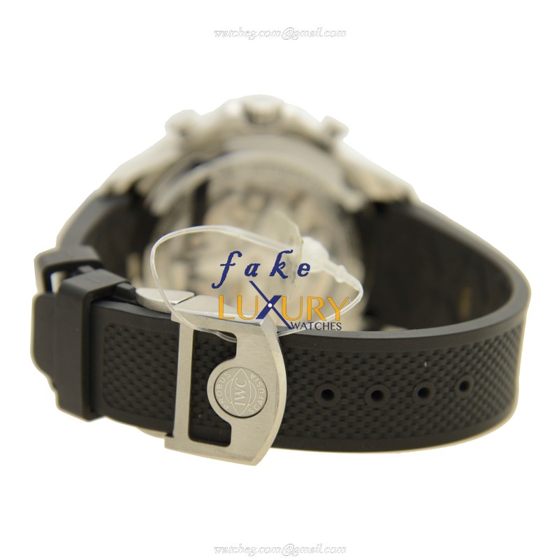 IW390210 - IWC Portuguese Replica Watch Automatic Stainless Steel Black Dial Rubber Strap - Image 4