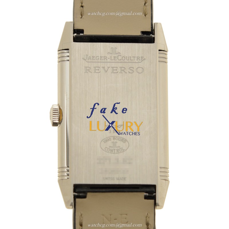 Jaeger-Lecoultre Q2783520 REVERSO Manual Wind 18kt White Gold Replica Watch, Silver Dial, Alligator - Image 3