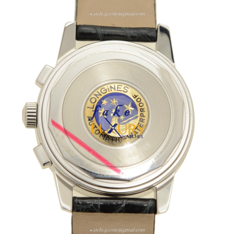 L1.141.0.75.2 - Longines Heritage Replica Watch Quartz Silver Dial Leather Strap - Image 3