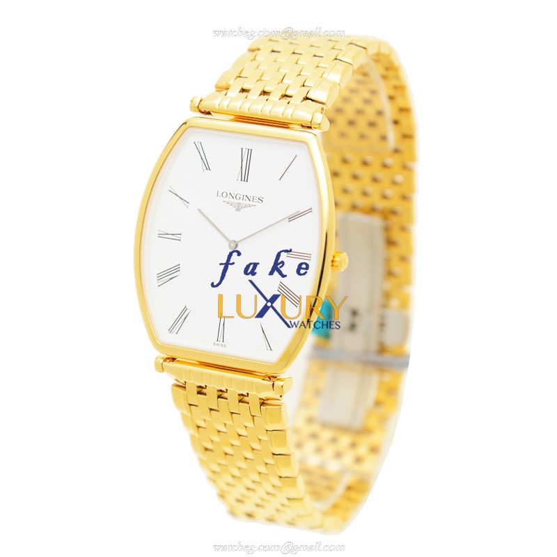 Longines L4.786.2.12.8 La Grande Replica Watch Quartz Movement White Dial Gold-Plated Steel Case - Image 3