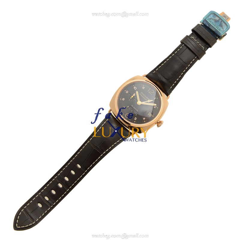 Panerai PAM00497 Radiomir Replica Watch Brown Dial 18kt Rose Gold Case Automatic - Image 2