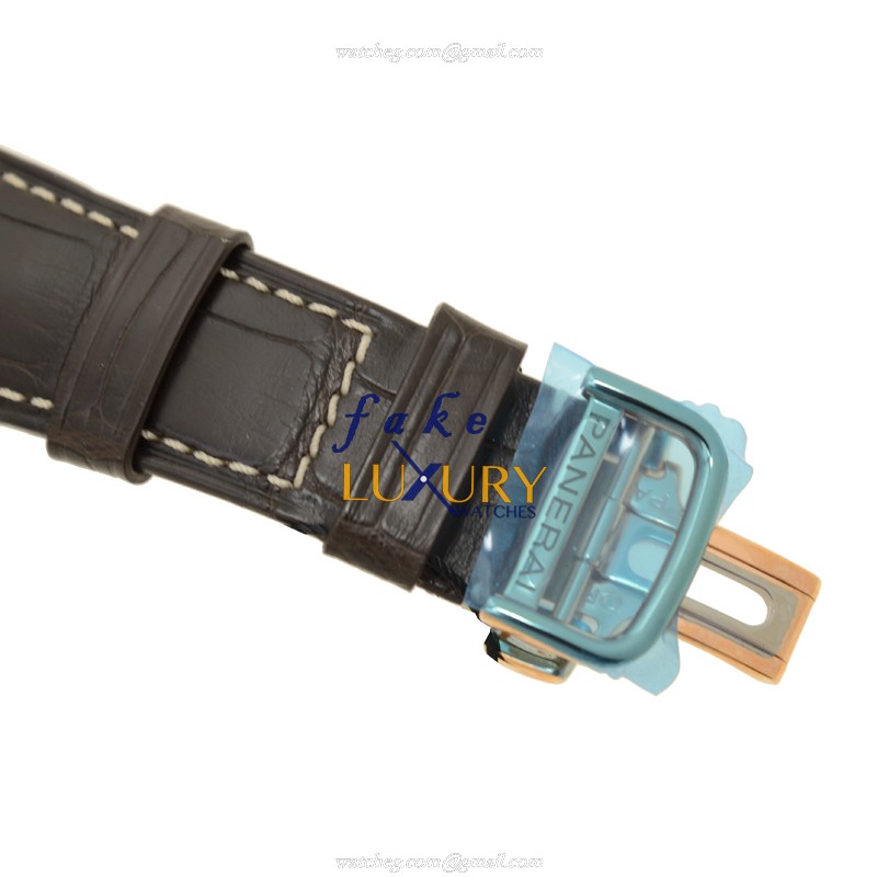 Panerai PAM00497 Radiomir Replica Watch Brown Dial 18kt Rose Gold Case Automatic - Image 4