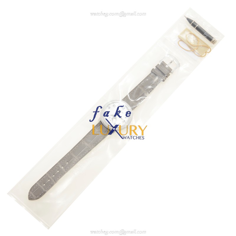 Patek Philippe 4968G-010 - Replica Watch - Manual Wind - 18kt White Gold Diamond - Silver Dial - Image 2
