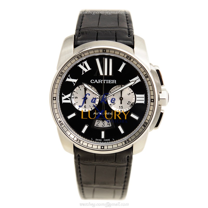 Cartier W7100060 CALIBRE DE CARTIER - Automatic - Stainless Steel Case - Replica Watch - Image 2