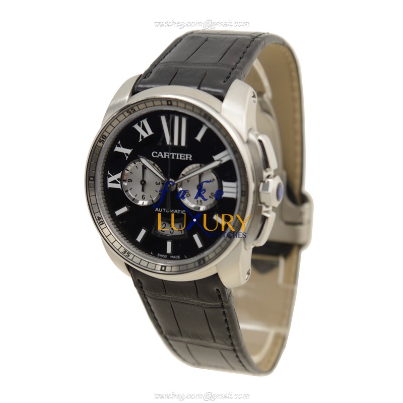 Cartier W7100060 CALIBRE DE CARTIER - Automatic - Stainless Steel Case - Replica Watch - Image 3