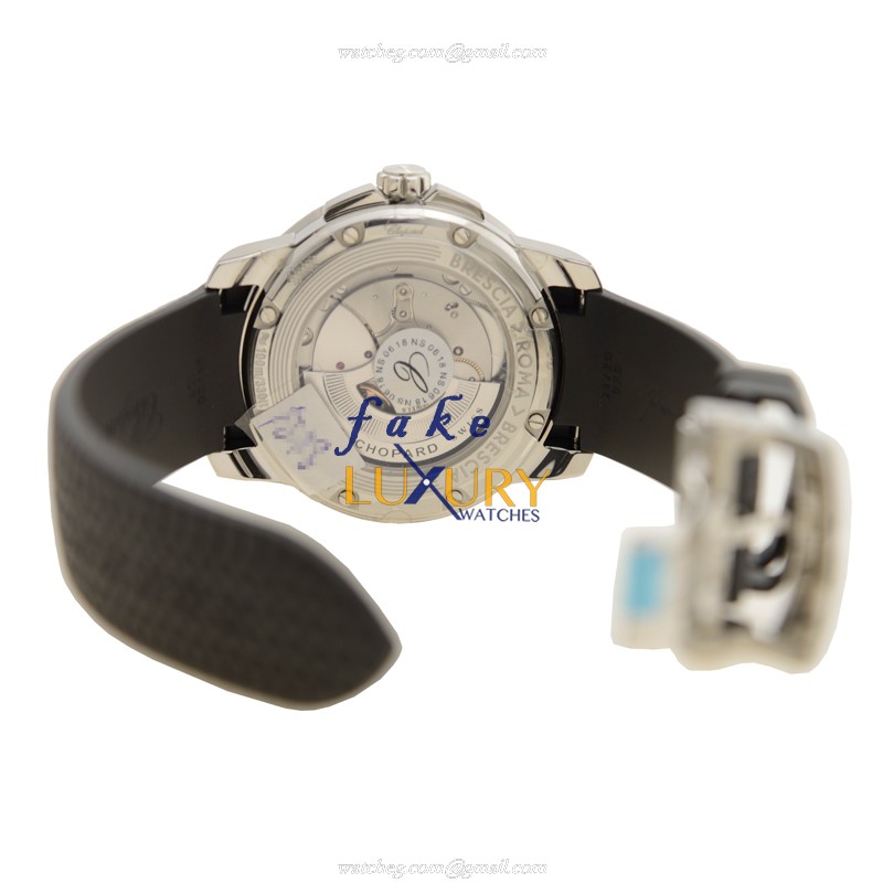 Chopard 168566-3001 Automatic Stainless Steel Replica Watch - Black Dial & Rubber Strap - Image 3