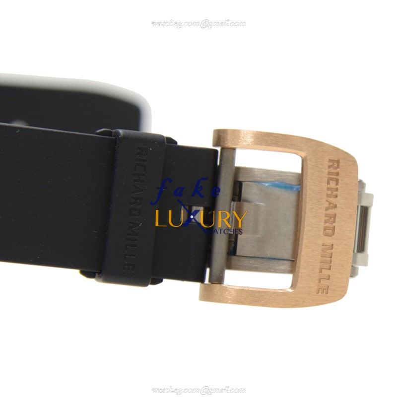 Richard Mille RM037 Automatic Ceramic Replica Watch, Black Carbon Fiber Dial, Rubber Strap - Image 4