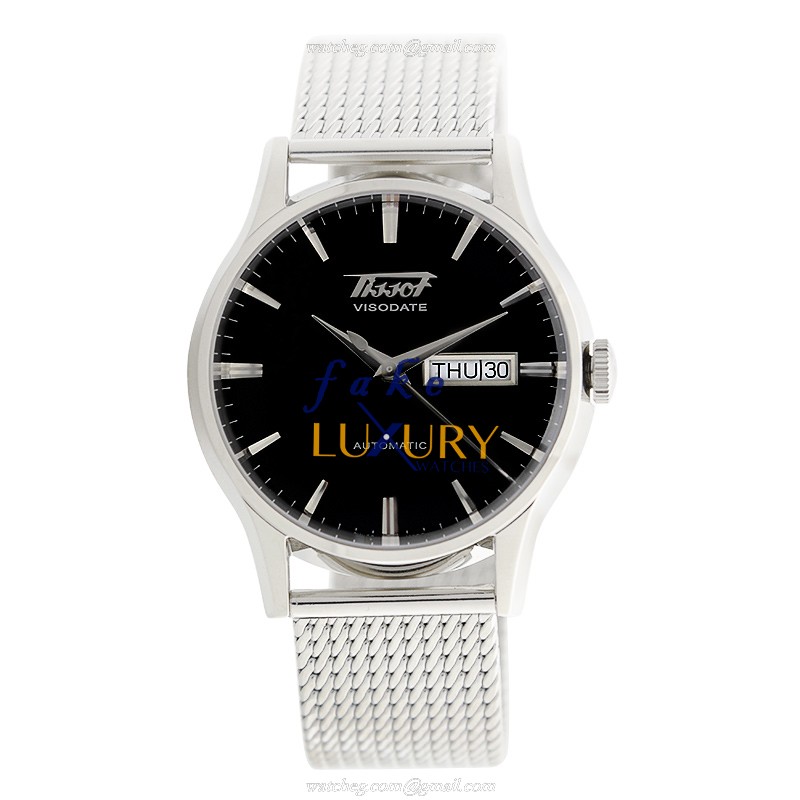 Tissot T019.430.11.051.00 T-Classic Automatic Black Dial Silver Stainless Steel Replica Watch - Image 2