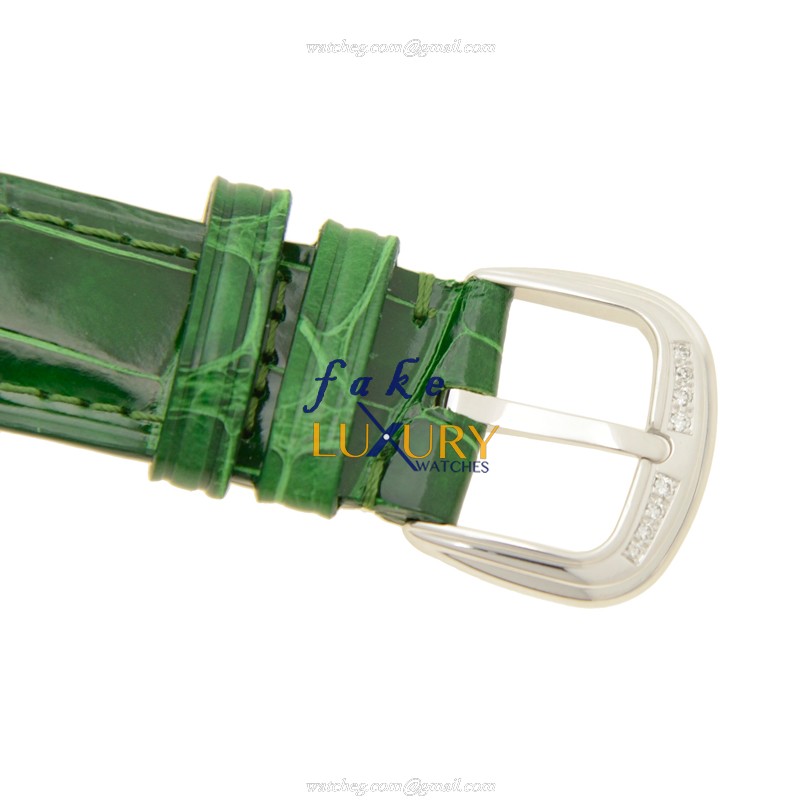 Franck Muller DM 36 D 2R CD OG DOUBLE MYSTERY Auto 18kt White Gold Diamond Replica Watch - Green - Image 4