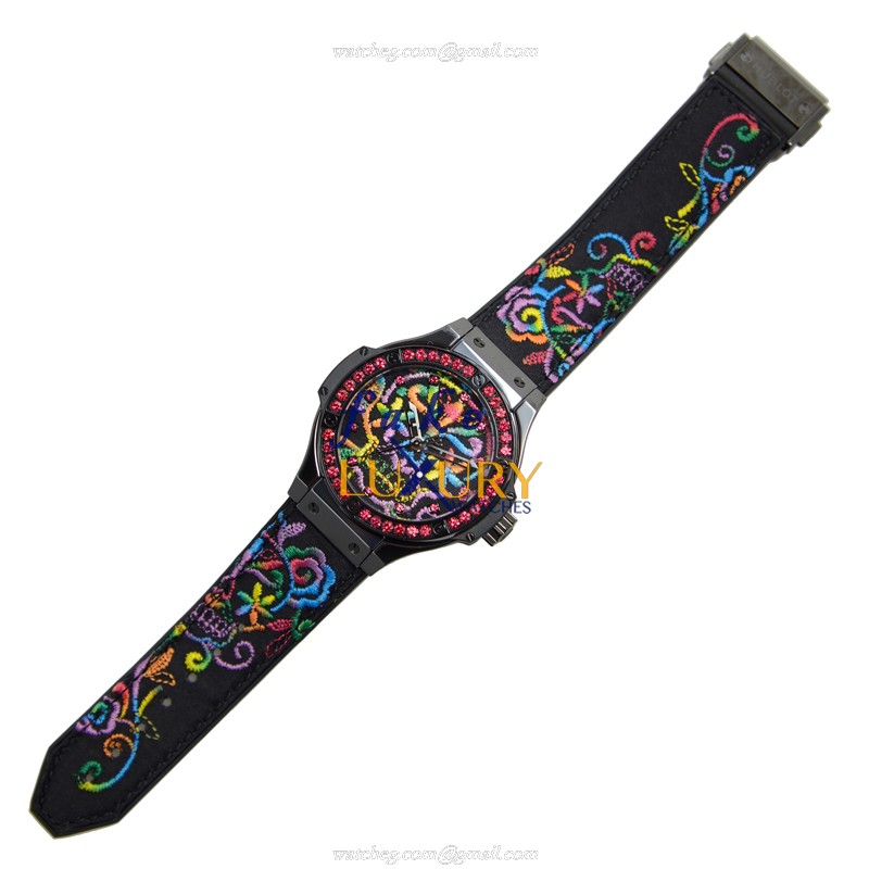 Hublot 343.CS.6599.NR.1213 Automatic Big Bang Ceramic Replica Watch - Black Dial, Steel Case - Image 2