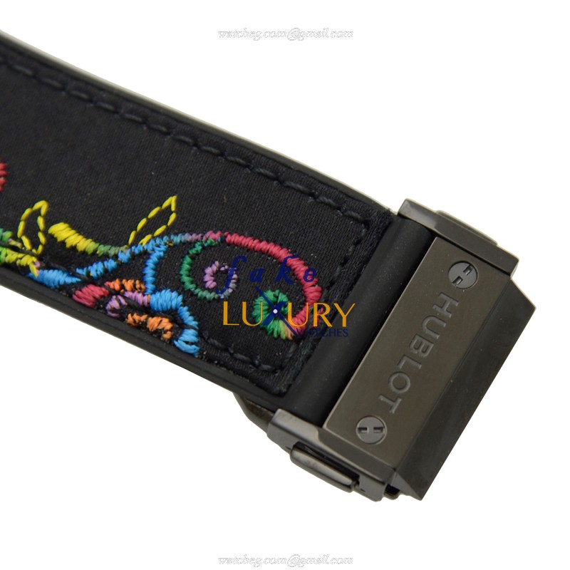 Hublot 343.CS.6599.NR.1213 Automatic Big Bang Ceramic Replica Watch - Black Dial, Steel Case - Image 4