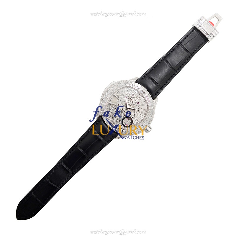 Piaget G0A39021 EMPERADOR Replica Watch, Automatic Movement, 18kt White Gold & Diamond Case, Black - Image 2