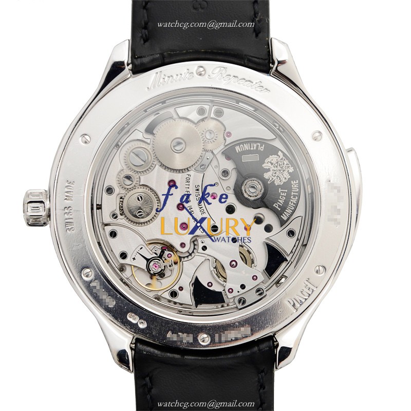 Piaget G0A39021 EMPERADOR Replica Watch, Automatic Movement, 18kt White Gold & Diamond Case, Black - Image 3