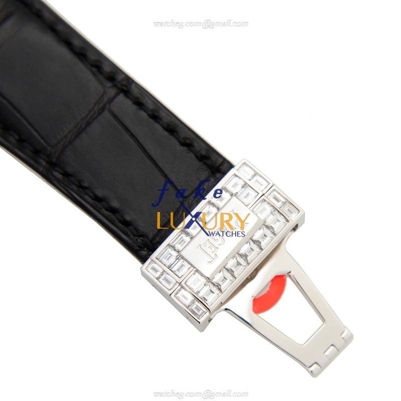 Piaget G0A39021 EMPERADOR Replica Watch, Automatic Movement, 18kt White Gold & Diamond Case, Black - Image 4