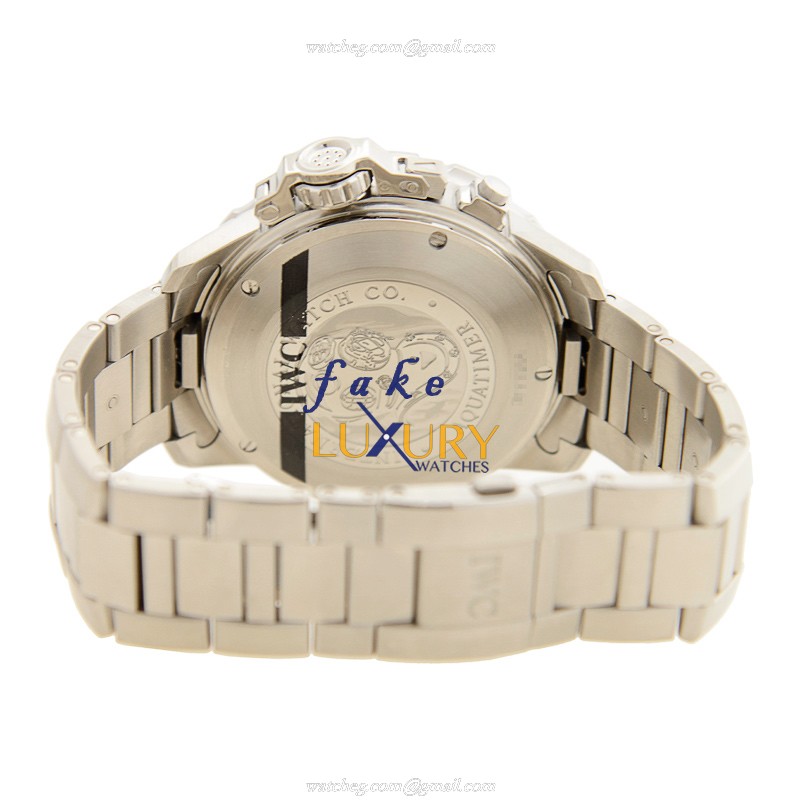 IWC IW354703 Aquatimer Replica Watch Automatic Movement Black Dial Steel Case - Image 4