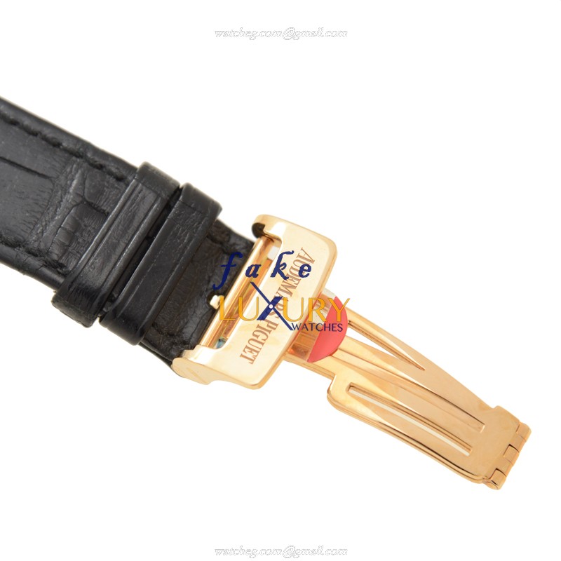 Audemars Piguet 26380OR.OO.D002CR.01 Replica Watch, Automatic Movement, 18kt Rose Gold Case, Black - Image 4