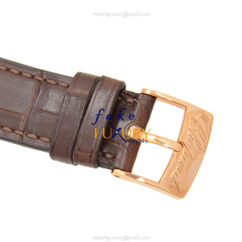 Chopard 163154-5201 CLASSIC Manual Wind 18kt Rose Gold Watch - Replica - Ceramic Bezel - Swiss - Image 4