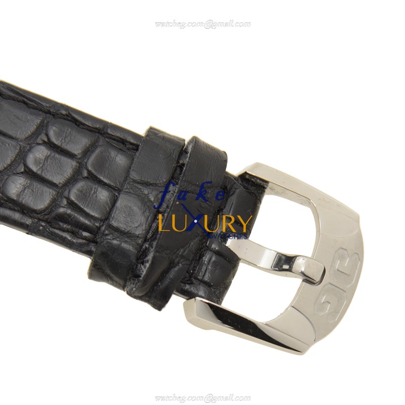 Glashutte 1-90-01-02-02-04 PANO Automatic Replica Watch, Silver Dial, Steel Case, Black Alligator - Image 4