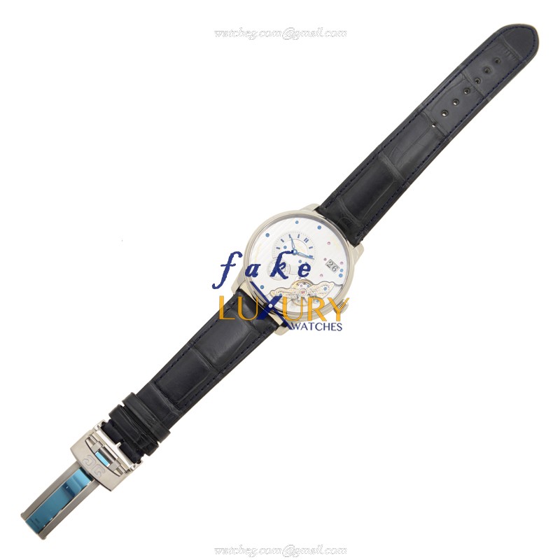 1-91-02-02-02-30 - Glashutte PANO Automatic Replica Watch - Black Dial Brown Alligator Strap - Image 2