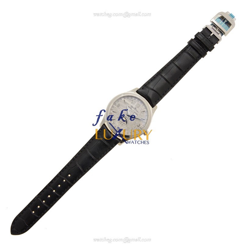Jaeger-Lecoultre Q1558421 Master Ultra Thin Auto Stainless Steel Replica Watch - Grey Dial Black - Image 2