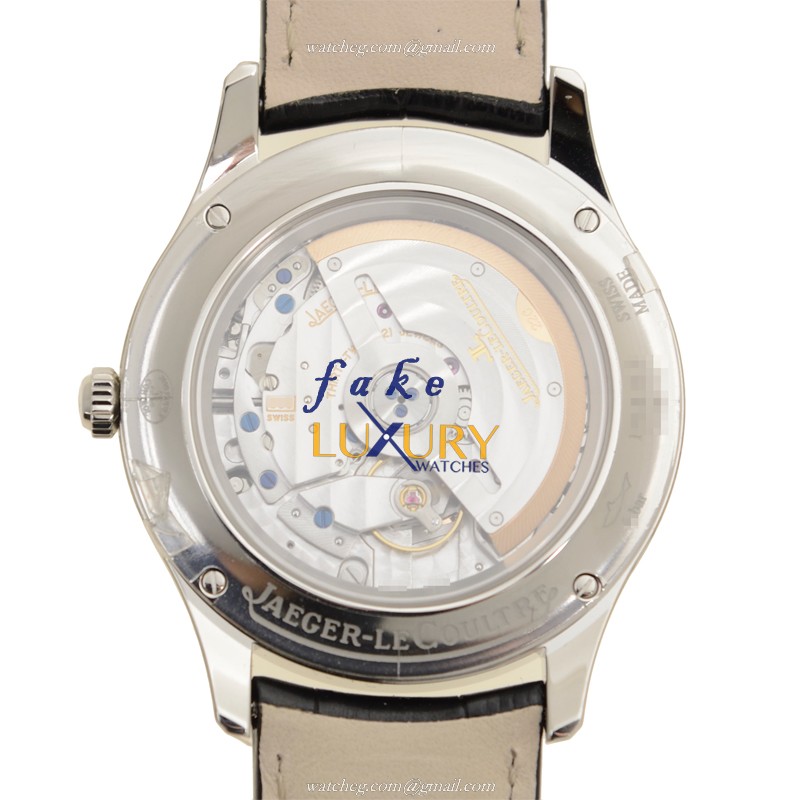 Jaeger-Lecoultre Q1558421 Master Ultra Thin Auto Stainless Steel Replica Watch - Grey Dial Black - Image 3