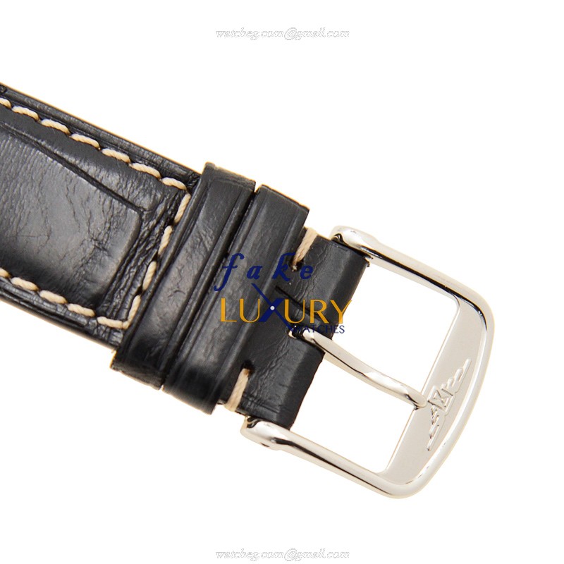 Longines L2.789.4.53.3 Heritage Replica Watch Automatic Black Dial Steel Case Alligator Strap - Image 4