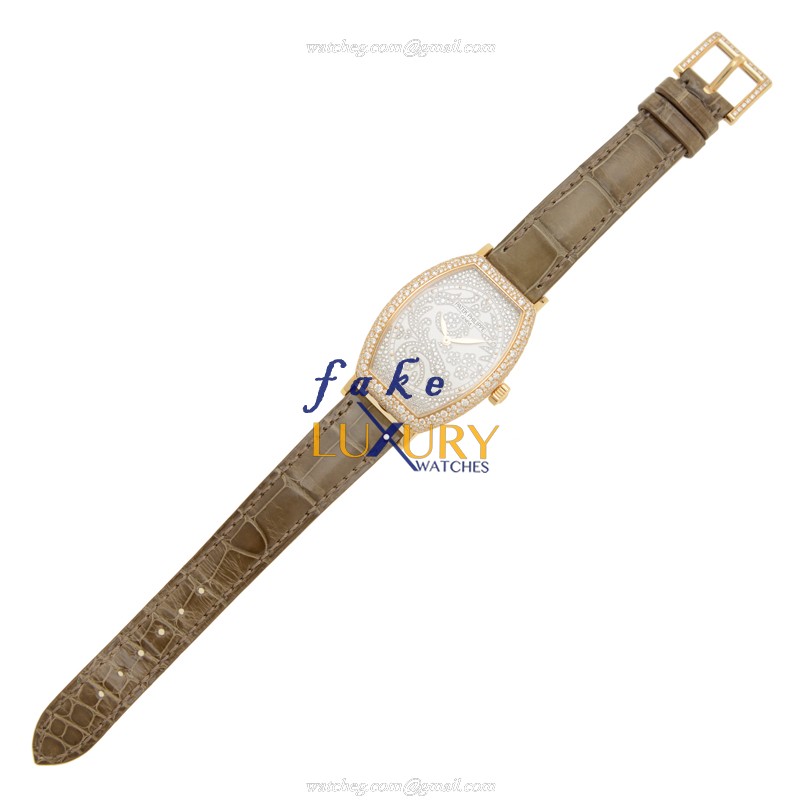Patek Philippe 7099R-001 Gondolo Replica Watch Manual Wind Silver Dial 18kt Rose Gold Diamonds - Image 2