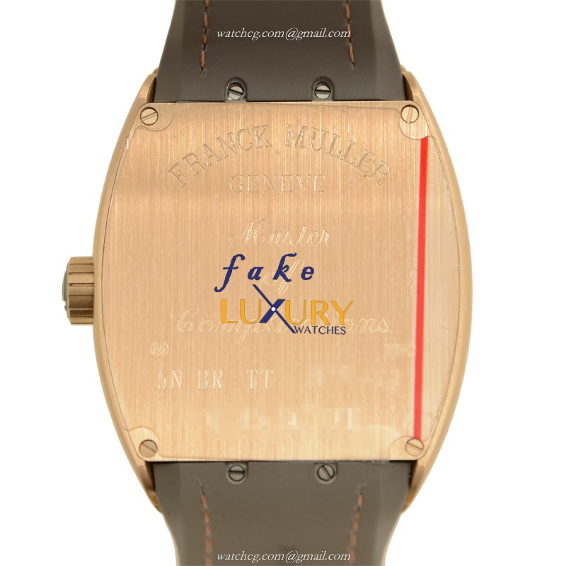 Franck Muller V 45 SC DT 5N.BR.TT VANGUARD - Replica Watch - Automatic - 18kt Rose Gold - Brown Dial - Image 3