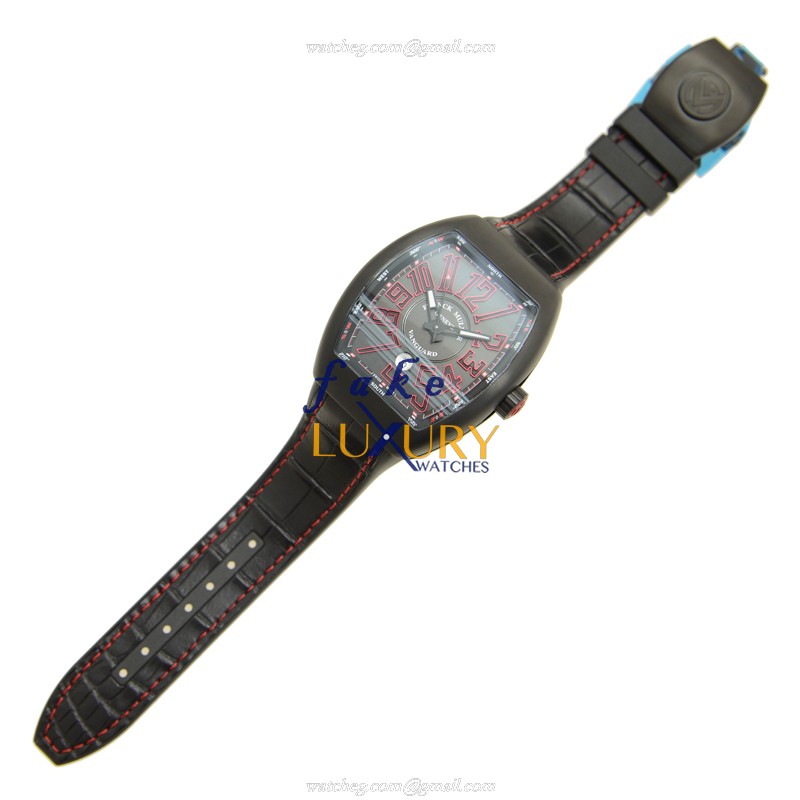 Franck Muller V 45 SC DT TT NR BR.ER RED Vanguard - Replica Watch - Automatic - Steel Case - Black - Image 2