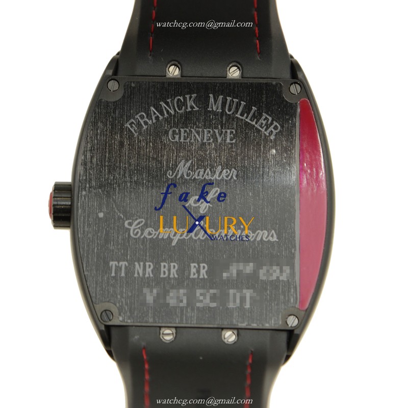 Franck Muller V 45 SC DT TT NR BR.ER RED Vanguard - Replica Watch - Automatic - Steel Case - Black - Image 3