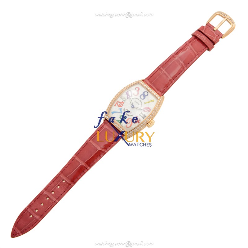 Franck Muller 7851 CH COL DRM D 5N Automatic 18kt Rose Gold & Diamond Replica Watch - Model - Image 2