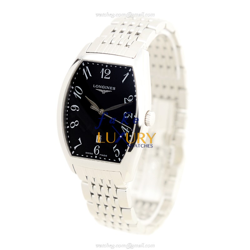 Longines L2.655.4.53.6 Evidenza Quartz Stainless Steel Black Dial Replica Watch - Image 3