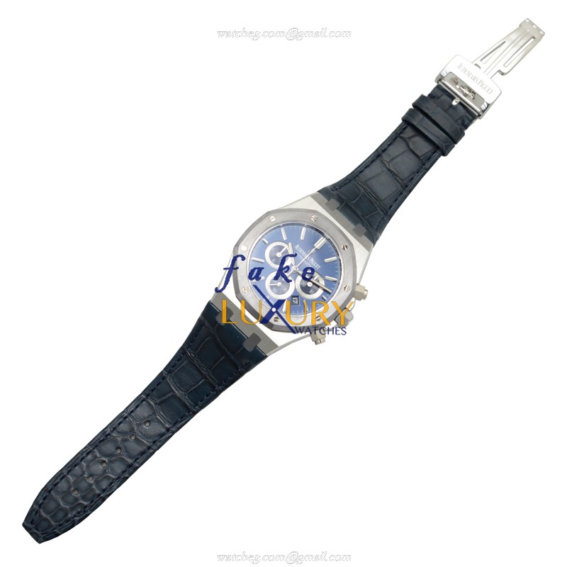Audemars Piguet Royal Oak Replica Watch 26325PL.OO.D310CR.01 Automatic Platinum Dark Blue Dial - Image 2