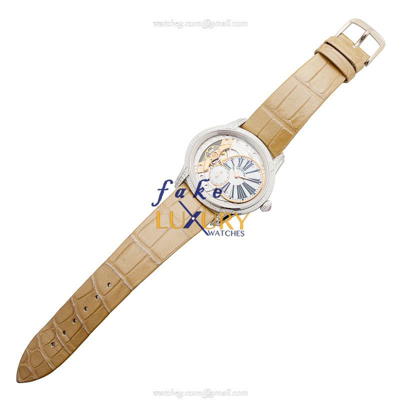 Audemars Piguet 77247BC.ZZ.A813CR.01 Millenary Replica Watch, Manual Wind, Silver Mother of Pearl - Image 2